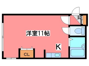 リビング西岡の物件間取画像